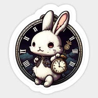 Kawaii White Rabbit II Sticker